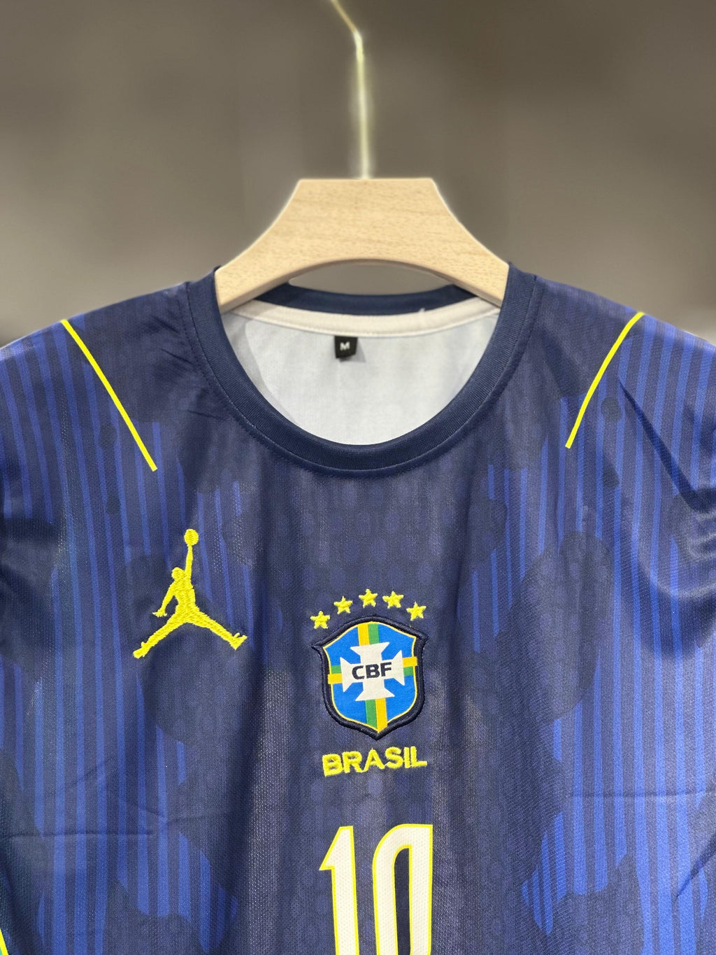 BRAZIL NEYMAR 2026 WORLD CUP AWAY EMBROIDERY PREMIUM QUALITY NORMAL SLEEVE KIT