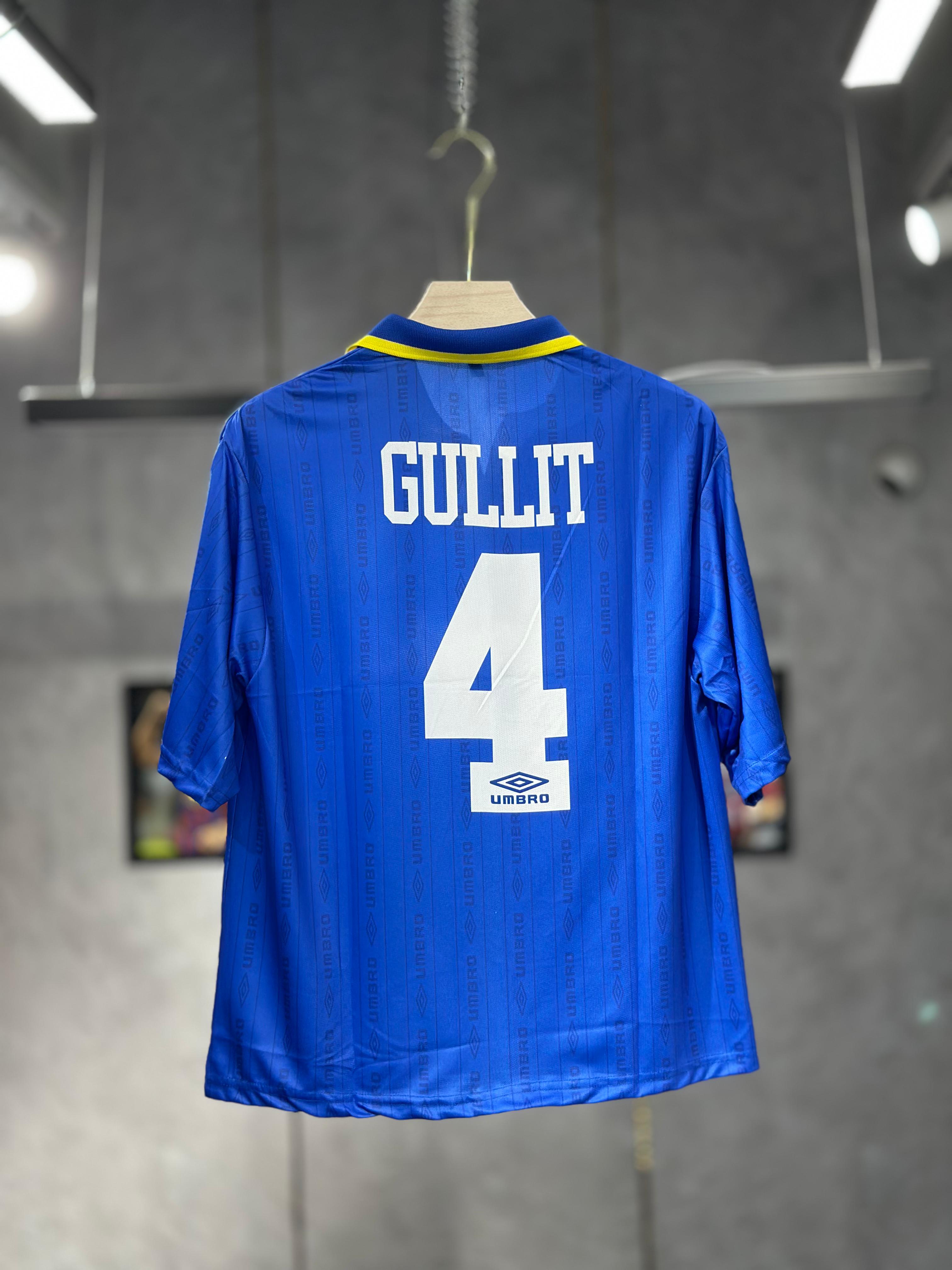 CHELSEA GULLIT 1995/07 HOME KIT POLO FIVE SLEEVE PREMIUM QUALITY
