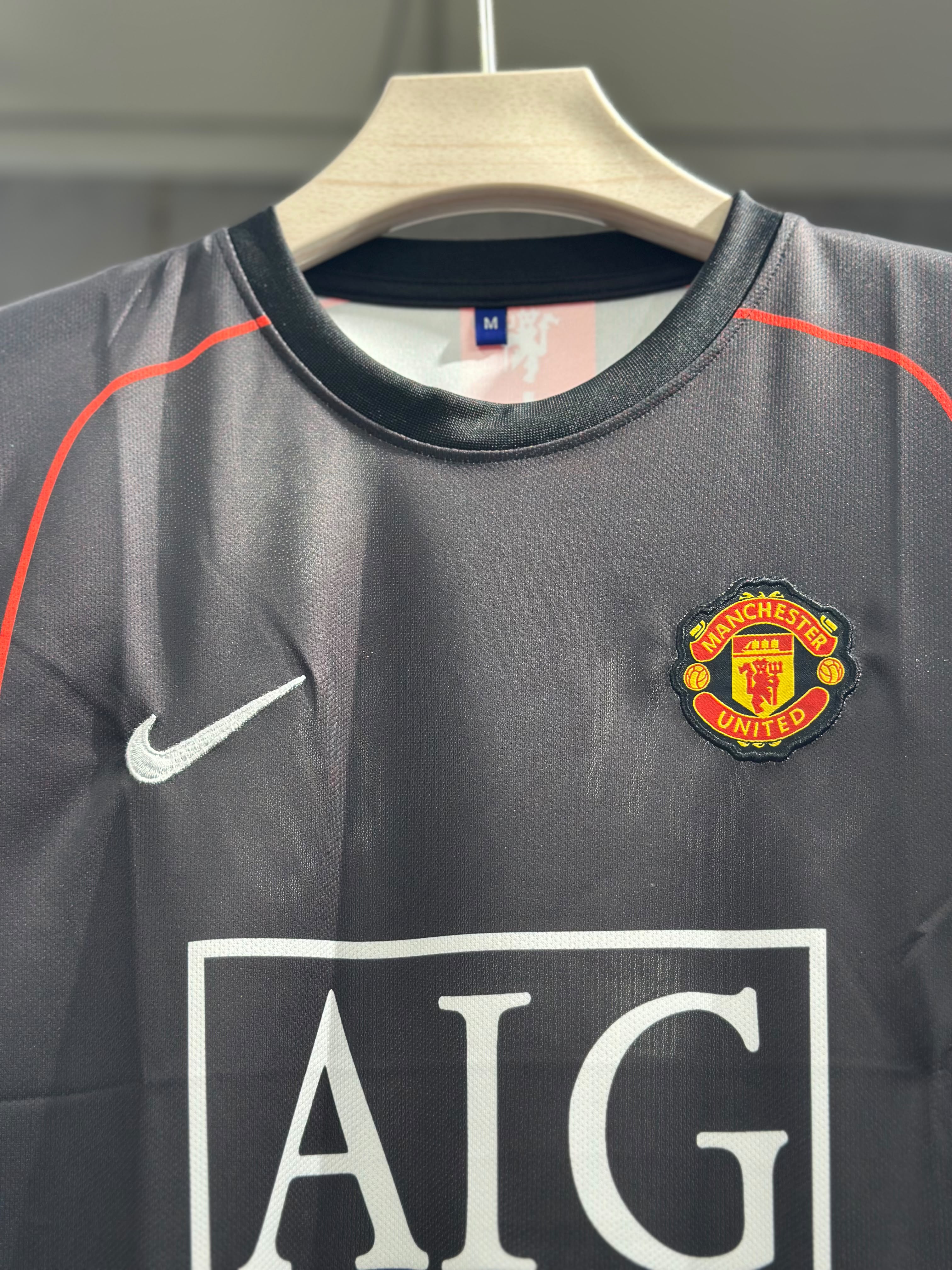MANCHESTER UNITED 2008 RETRO AWAY RONALDO PREMIUM QUALITY FULL HAND EMBROIDERY KIT