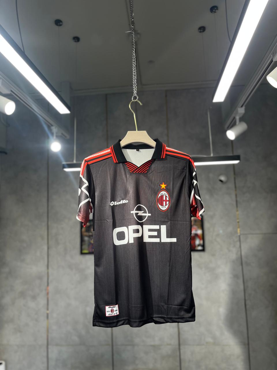 AC MILAN 1997-98 THIRD MALDINI POLO EMBROIDERY PREMIUM QUALITY KIT