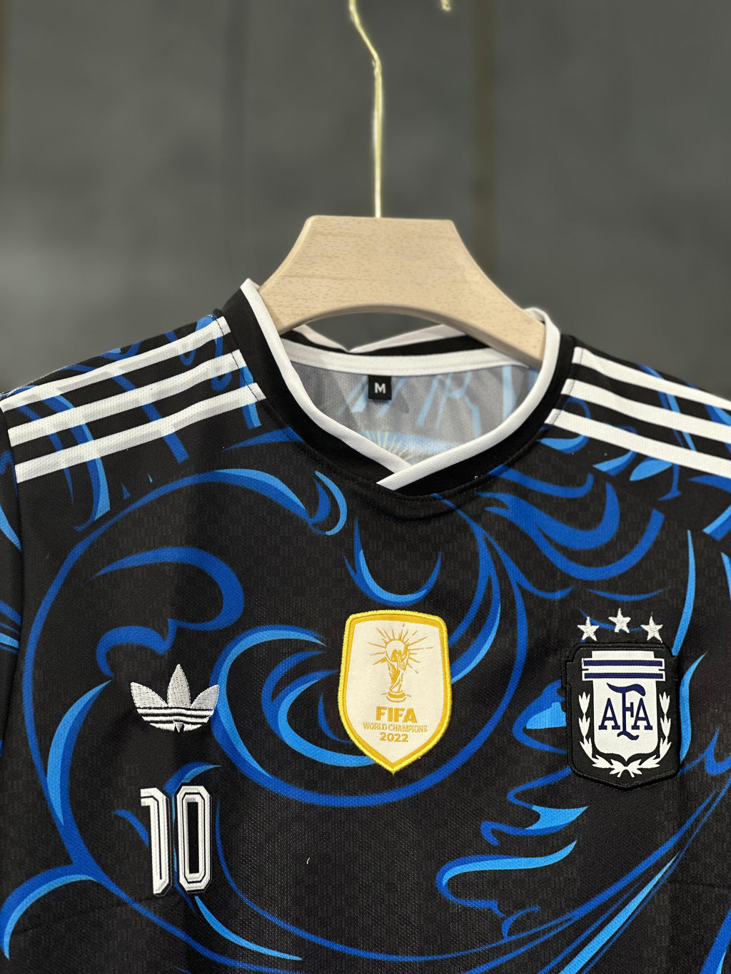 ARGENTINA MESSI 2026 WORLD CUP AWAY JERSEY EMBROIDERY PREMIUM QUALITY NORMAL SLEEV