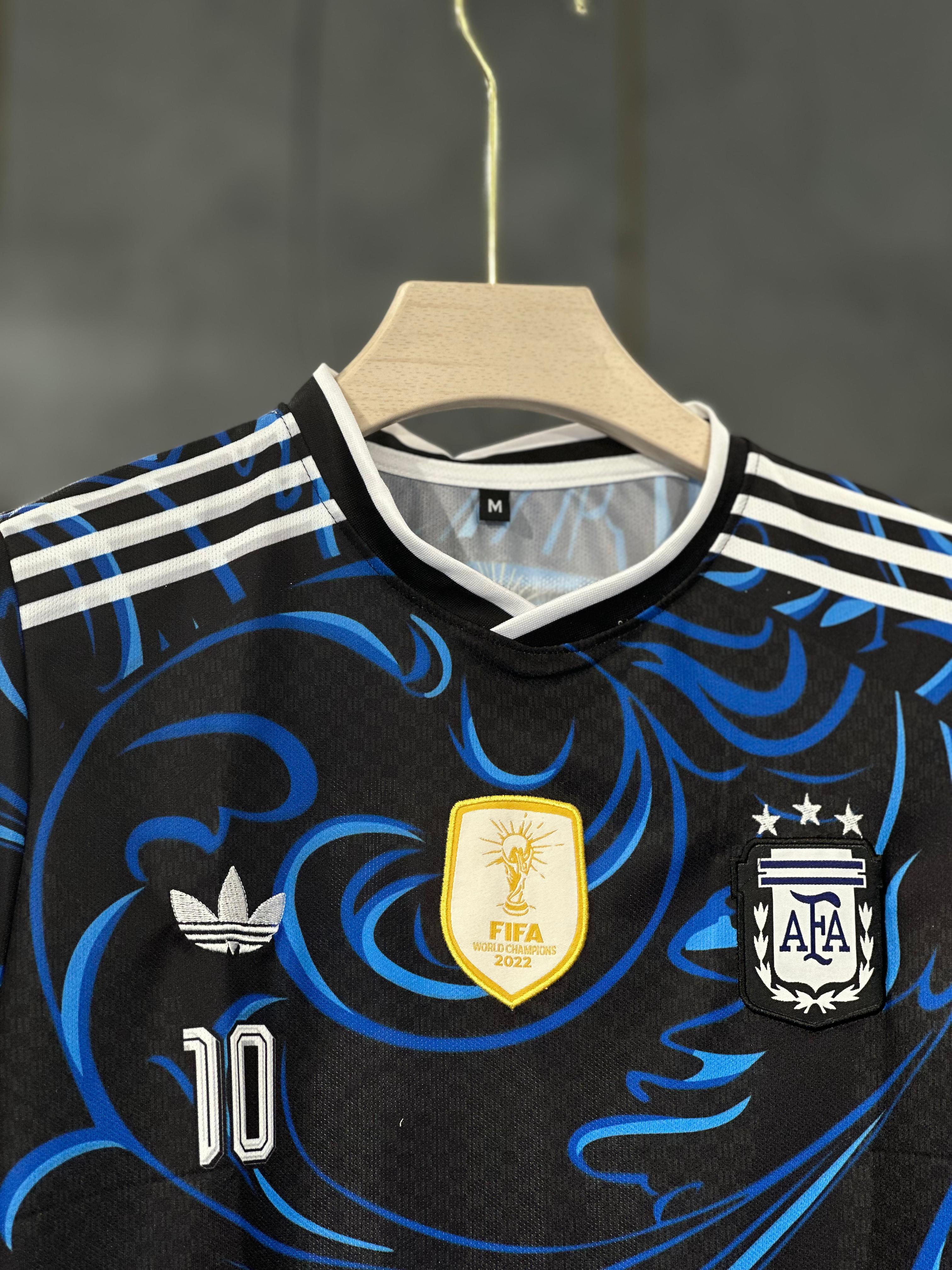 ARGENTINA MESSI 2026 WORLD CUP AWAY JERSEY EMBROIDERY PREMIUM QUALITY NORMAL SLEEV