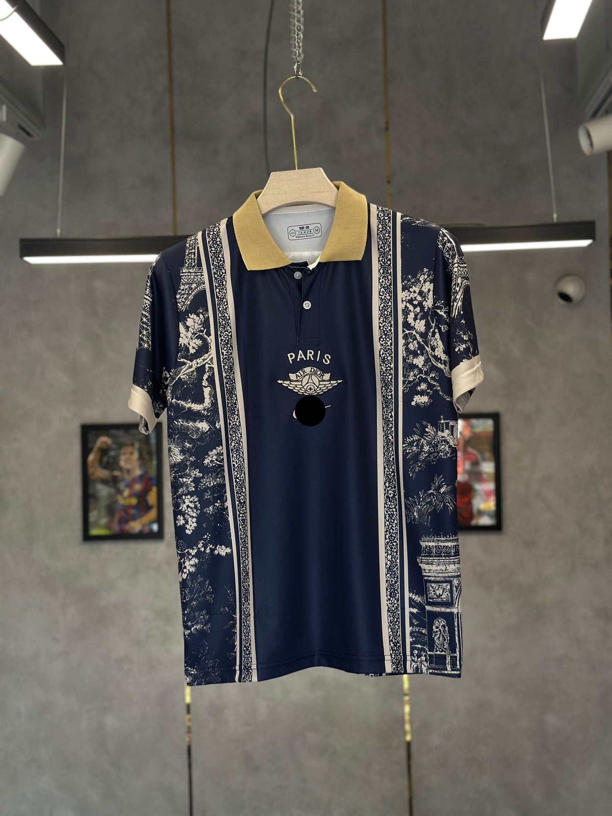 PSG X NIKE X DIOR POLO EMBROIDERY PREMIUM QUALITY KIT