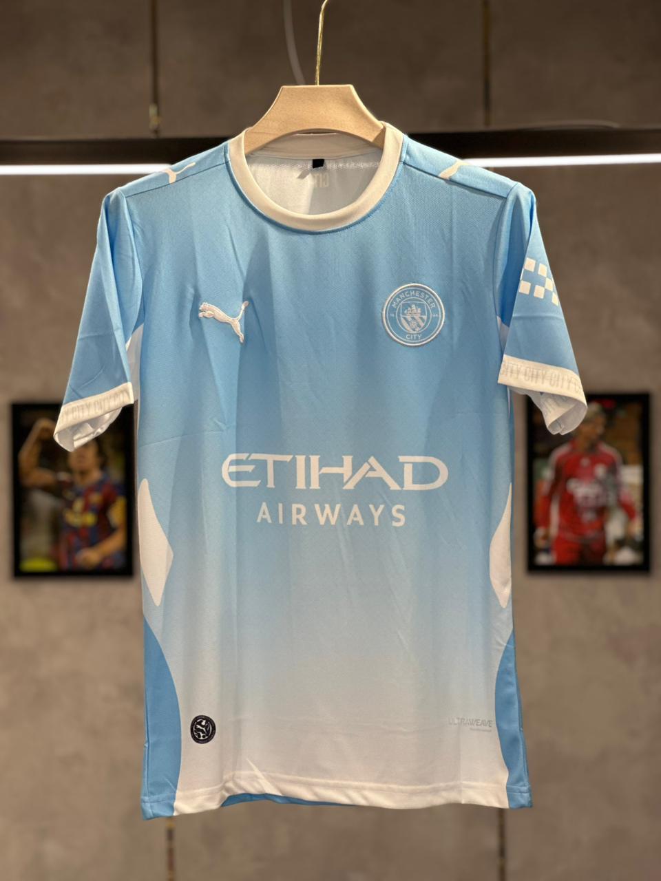 MANCHESTER CITY HAALAND 26/27 HOME KIT EMBROIDERY PREMIUM QUALITY KIT